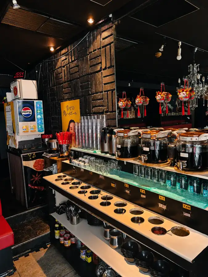 蜀小龍のセルフ調味料コーナー